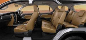 Fortuner Seating Comfort